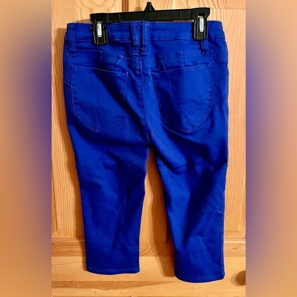 Hybrid & Co. Royal Blue Capris Pants Worn One Time Junior Size 1 - Picture 4 of 5